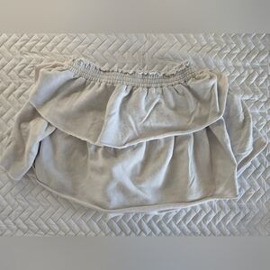 Loveshackfancy Ruffle Cotton Mini Skirt